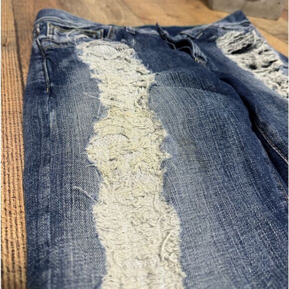 LOOMSTATE REVOLVE DISTRESSED JEANS 100% ORGANIC COTTON WOMEN'S SIZE 30 - Picture 8 of 16